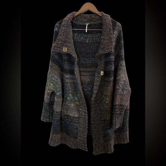 Free People Mohair Sweater Cardigan Women’s Large - Picture 5 of 11